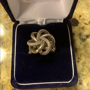 Sissy’s log cabin silver ring size 7